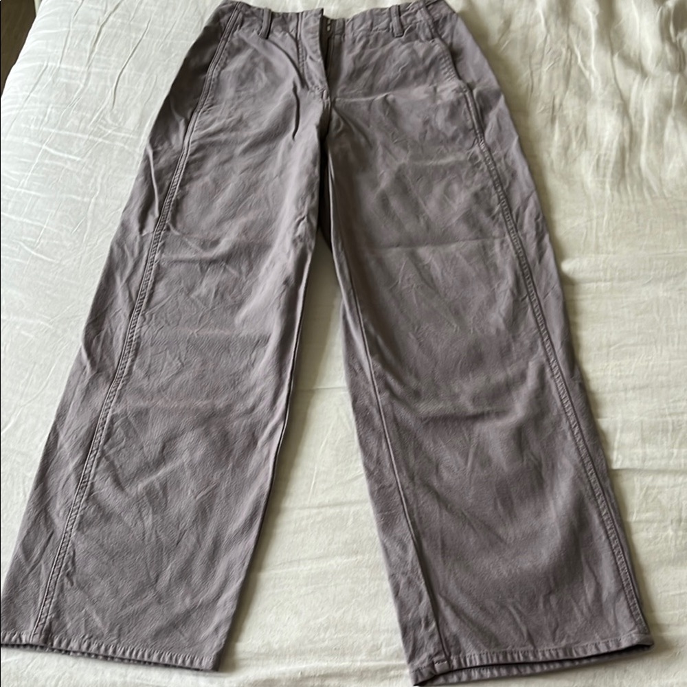 Aritzia Lavender Wide-Leg Trousers